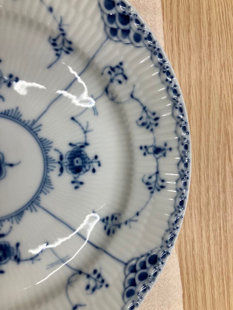   620 青い花柄皿