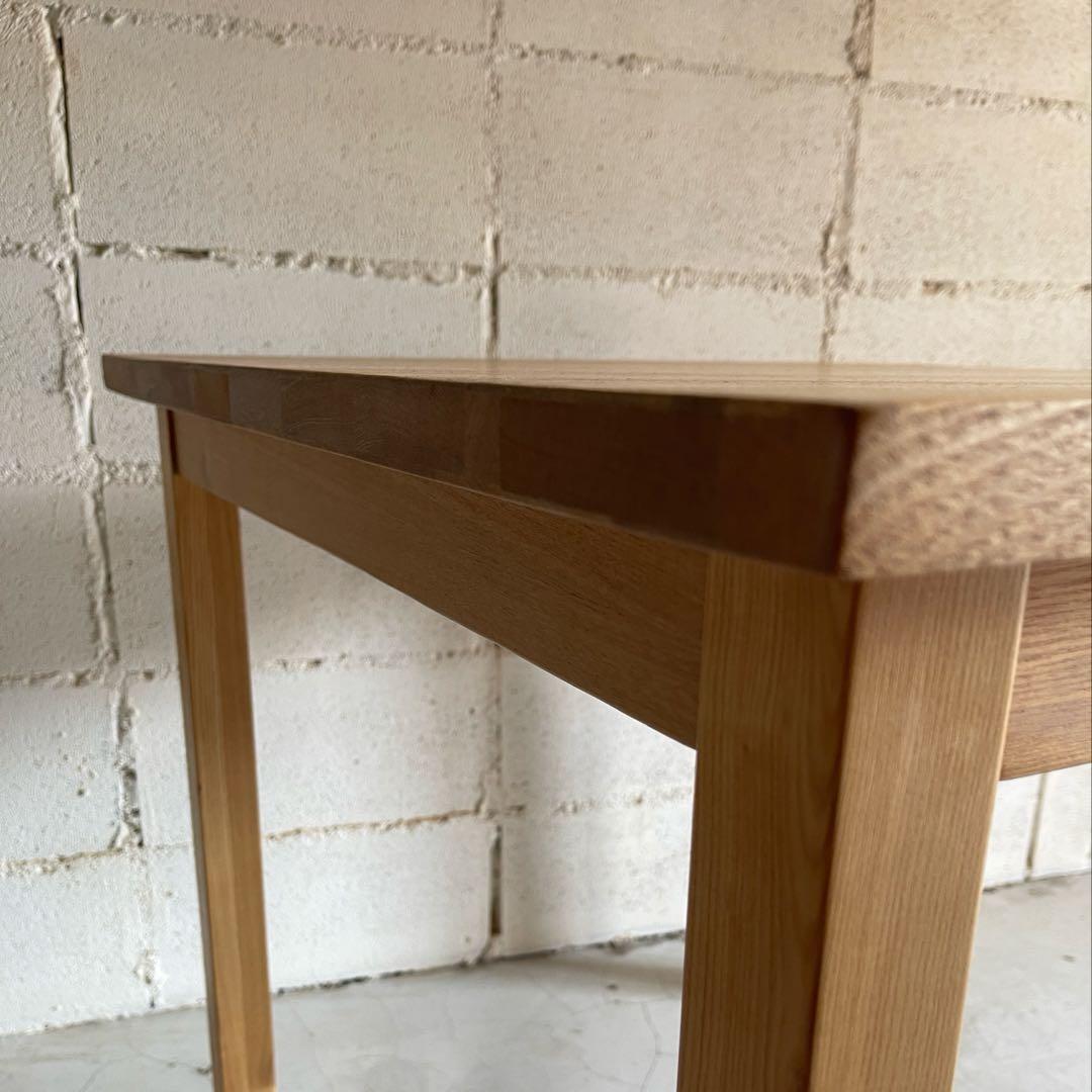 無印良品 MUJI ダイニング3点セット　タモ材　天然木無垢材　80サイズ