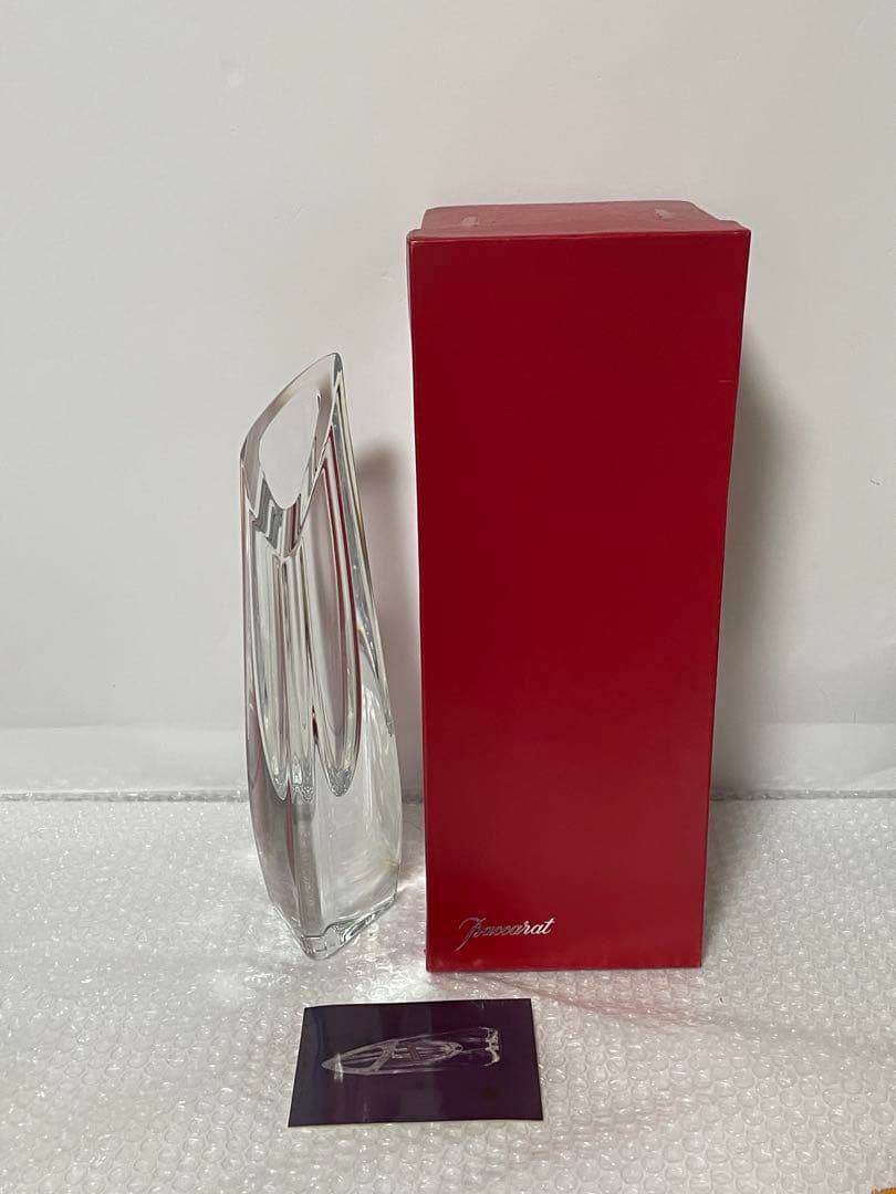 Baccarat バカラ ローズ フラワーベース一輪挿し　箱付