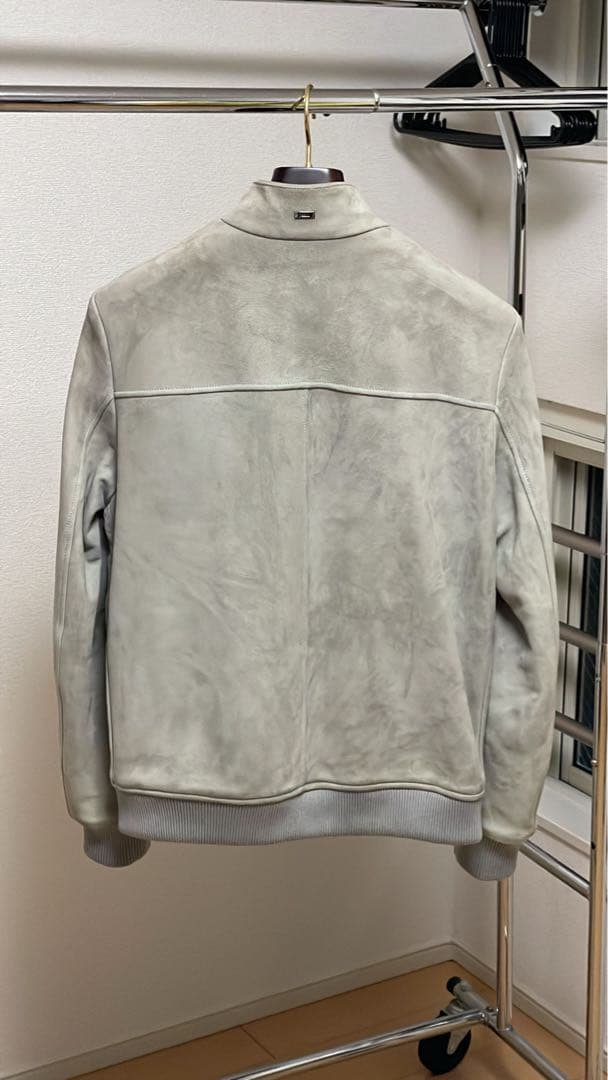 Herno ライトグレー スエードジャケット 50