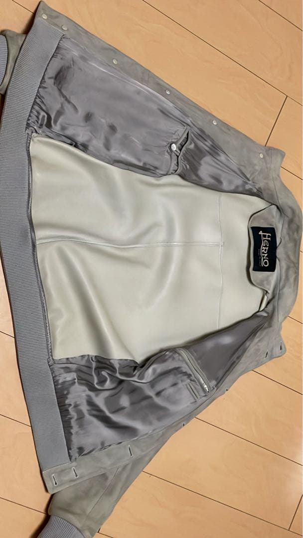 Herno ライトグレー スエードジャケット 50