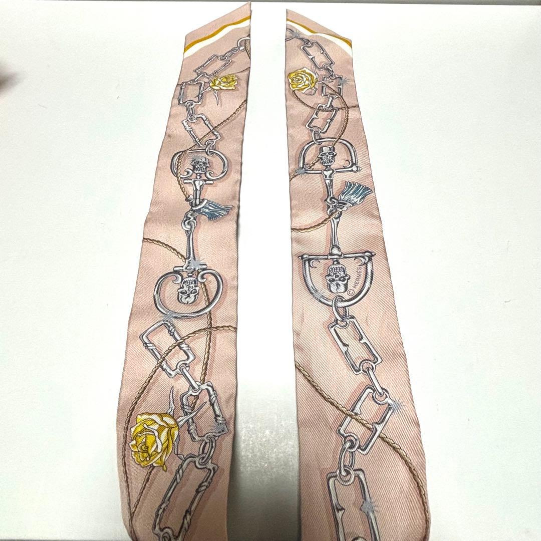 【新品未使用】エルメス ツイリー 2025年新作 セラフェット ブルー/ローズ