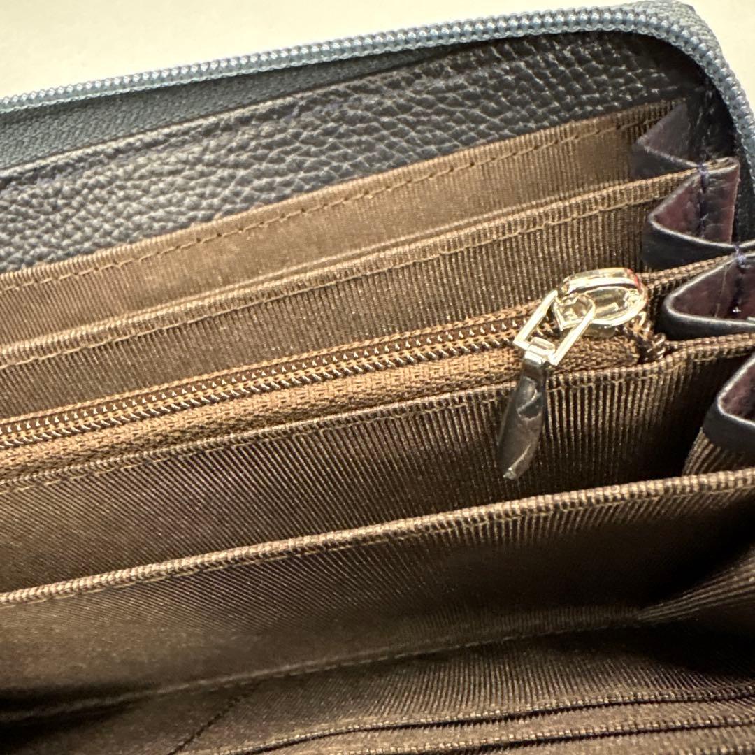 ネイビー　パイソン財布　パイソン　長財布　財布　蛇革　本革　レアカラー