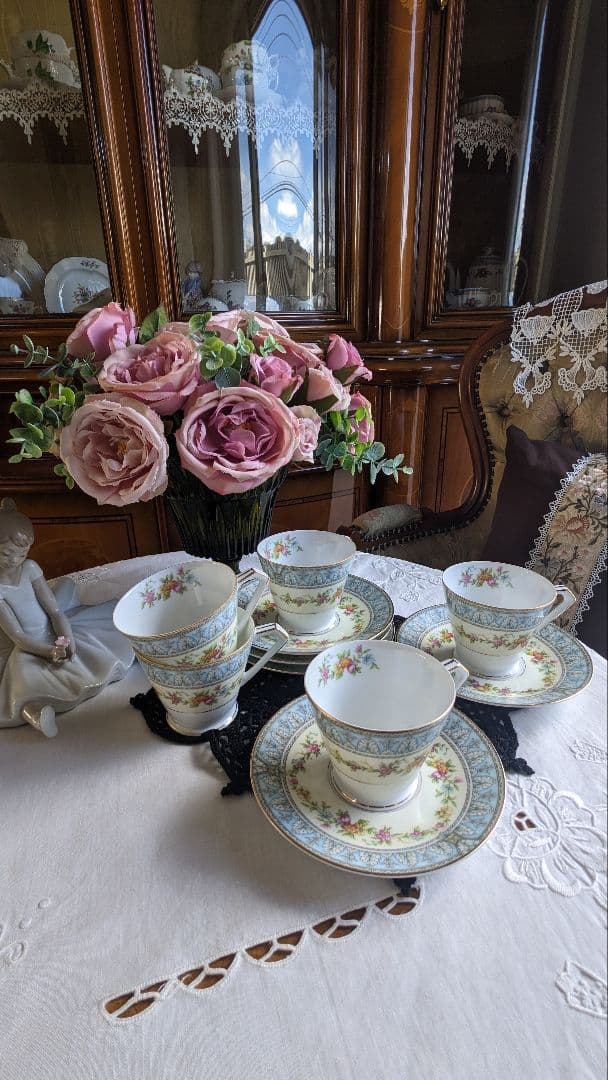 オールドノリタケ ティーカップセット アンティーク ５客セット(1930年代製)