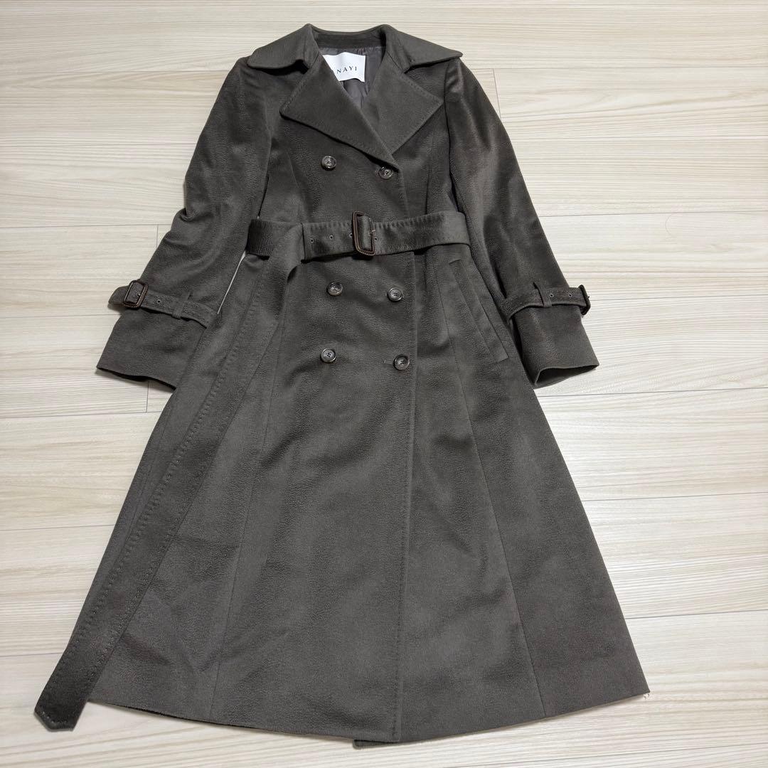 【即完売品】ANAYI 伊MTR社 ピュアカシミヤ カシミヤドレストレンチ