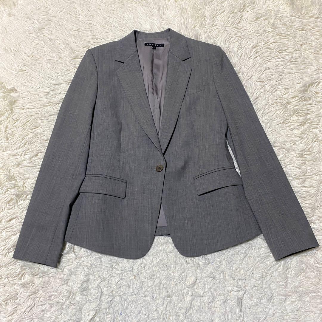 美品✨Theory スーツ セットアップ ビジネス 大きいサイズ XL グレー