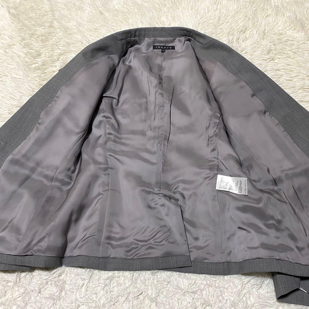 美品✨Theory スーツ セットアップ ビジネス 大きいサイズ XL グレー