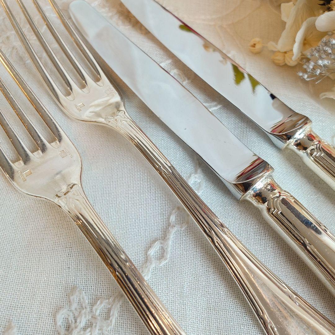 クリストフル　シルバー　カトラリーセット 4点　リュバン