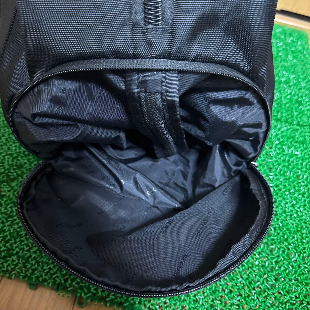 【美品】BEAMS GOLF ボストンバッグ シューズケース付き ブラック