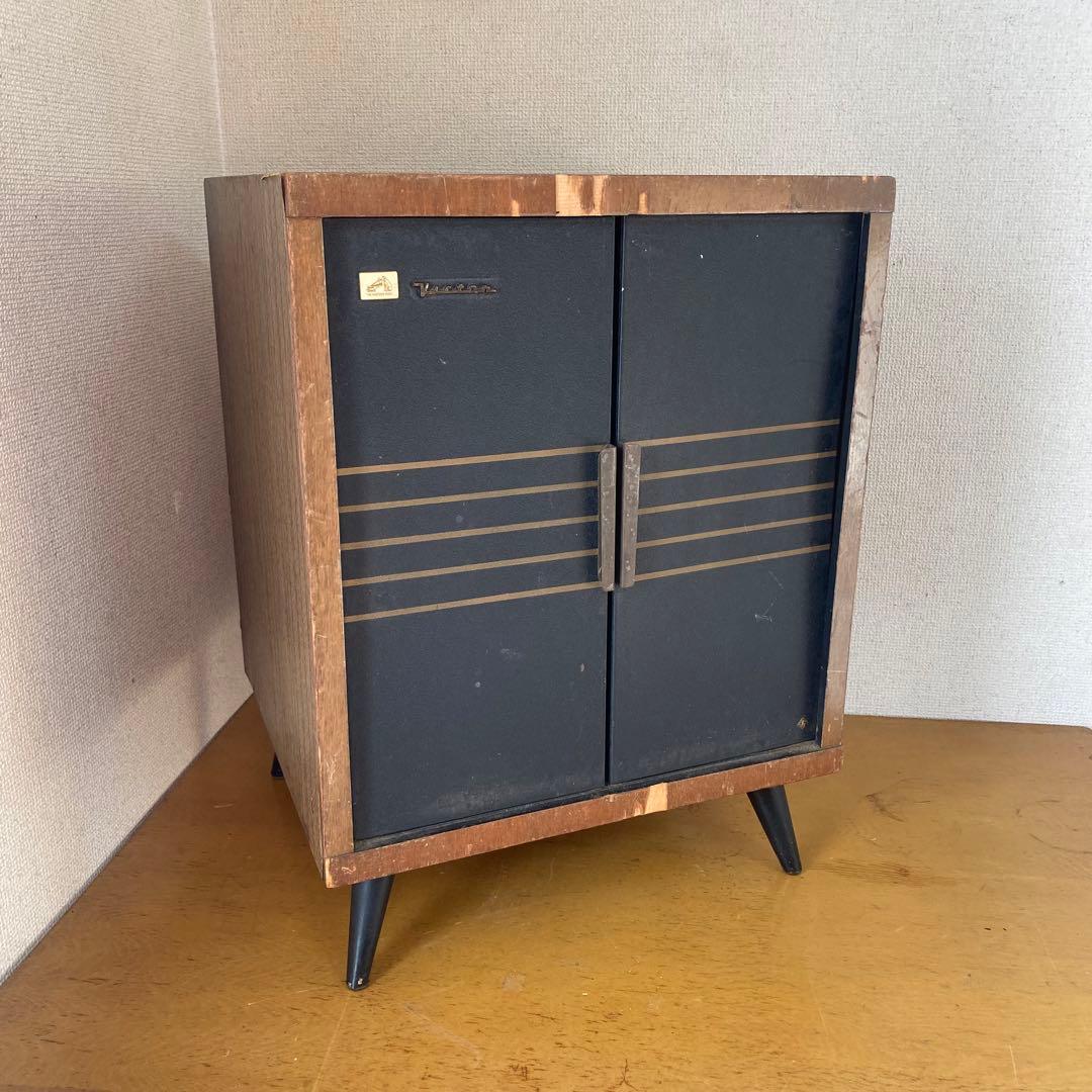 長期自宅保管 Victor レコードラック 収納ボックス 昭和レトロ ビンテージ