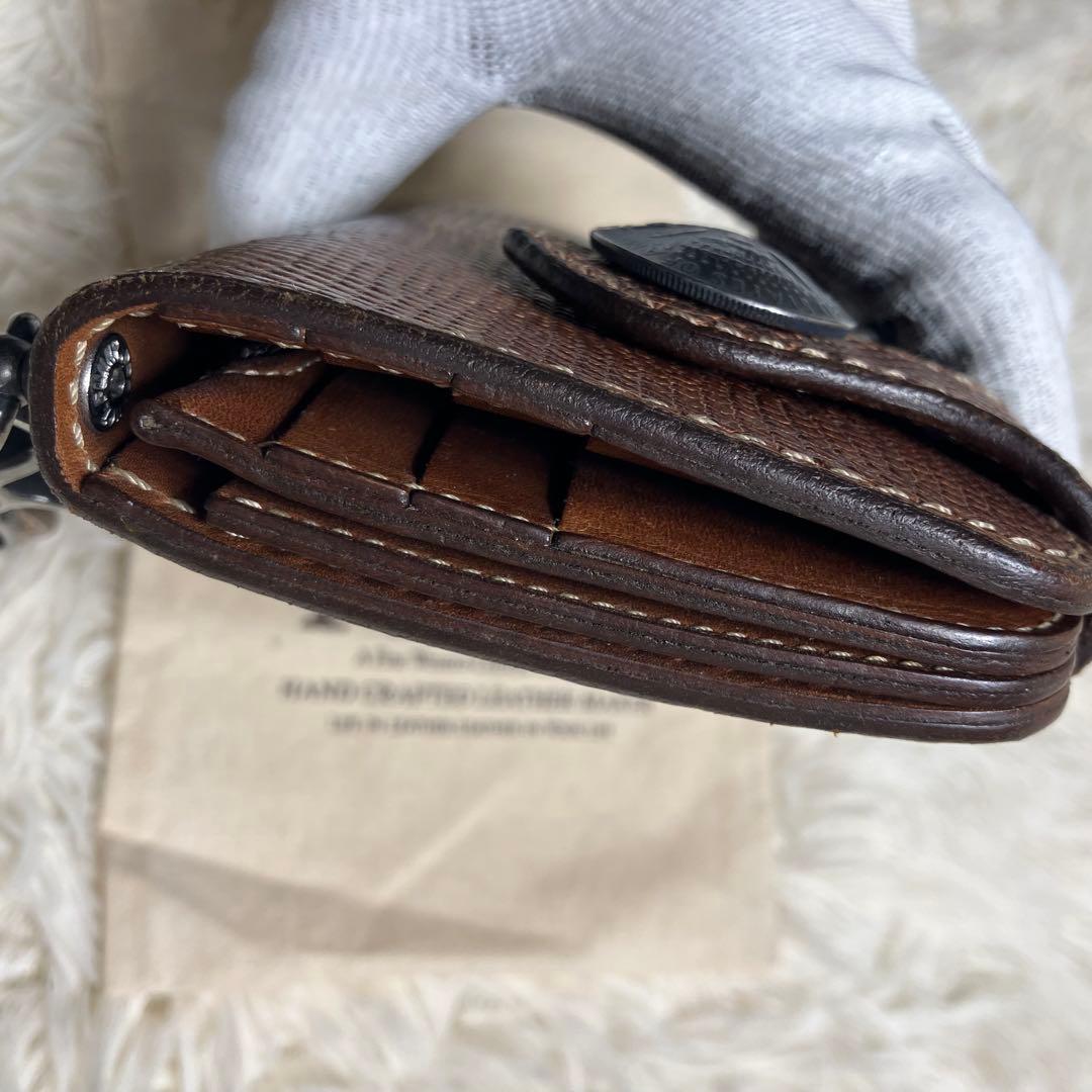 【良品】 FUNNY 折り財布 リザード コンチョ