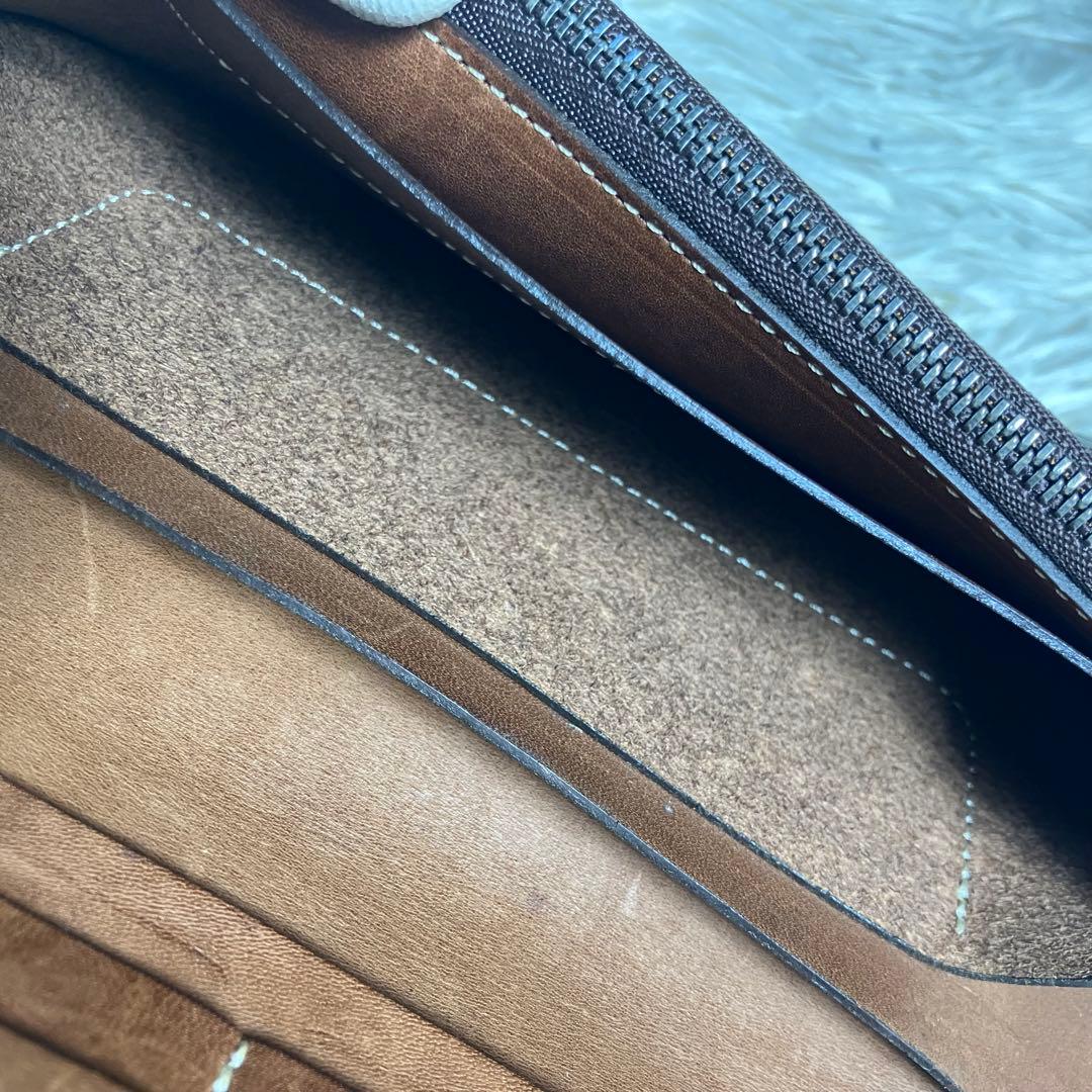 【良品】 FUNNY 折り財布 リザード コンチョ