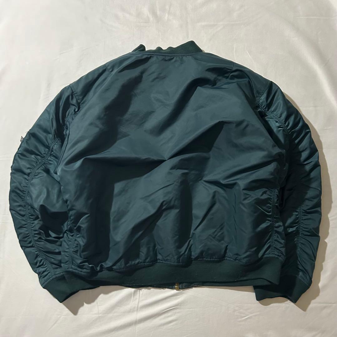 US AIR FORCE TYPE MA-1 フライトジャケットブルーグリーン