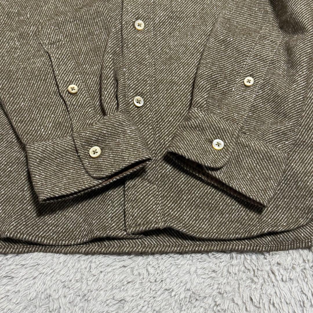 新品未使用　Pherrow's ボタンダウン　ネルシャツ　マチ付き　L 日本製