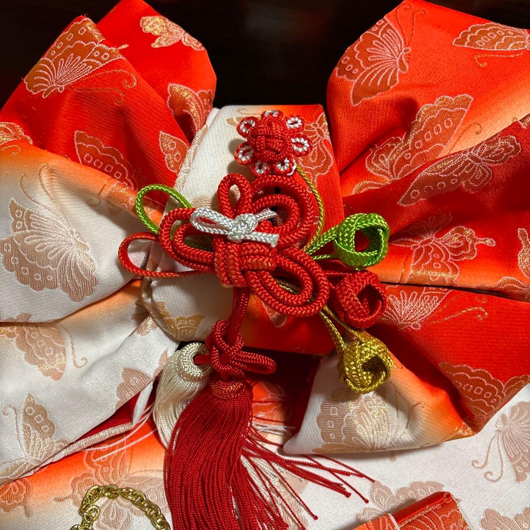 七五三七歳　帯　草履　バック　着物小物セット