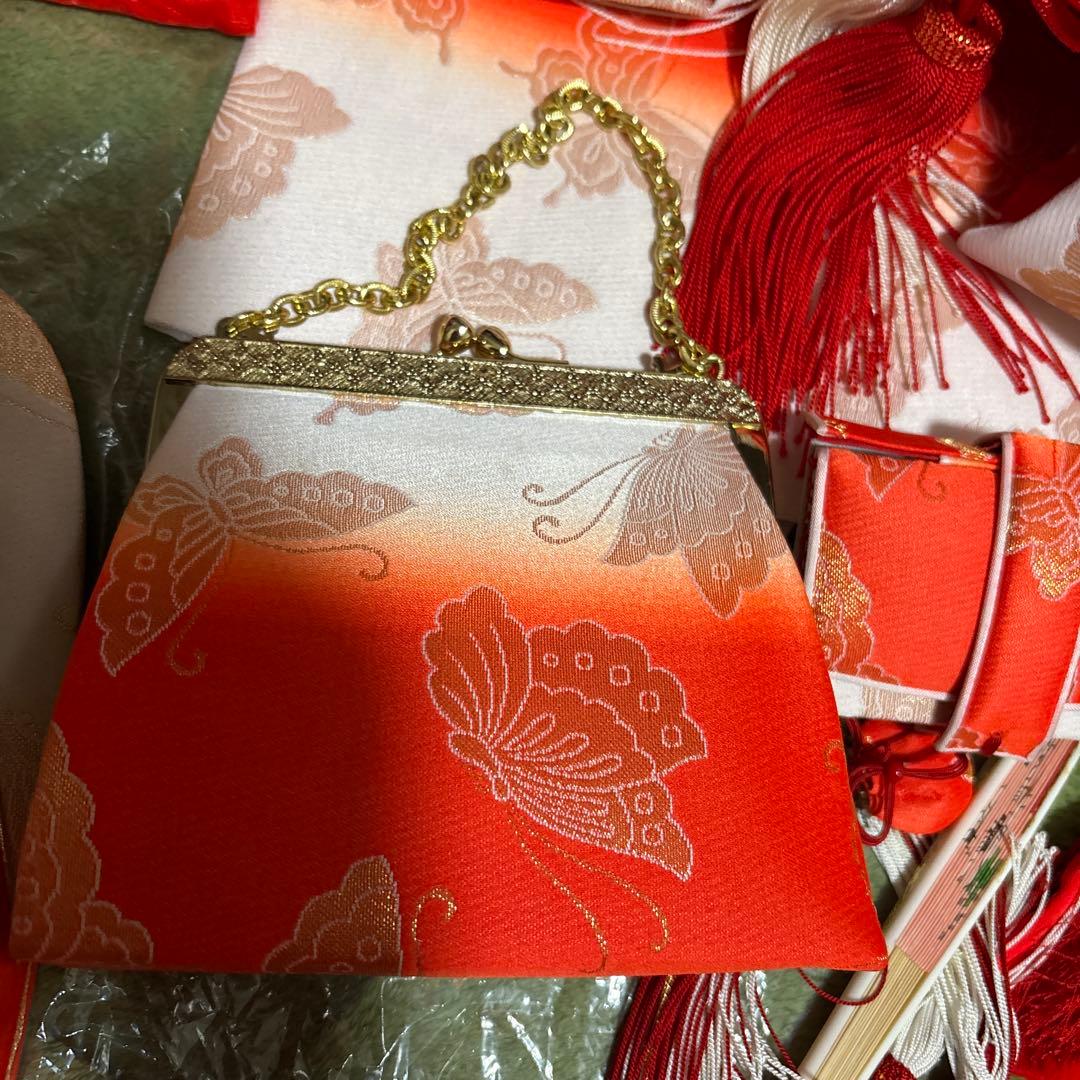 七五三七歳　帯　草履　バック　着物小物セット