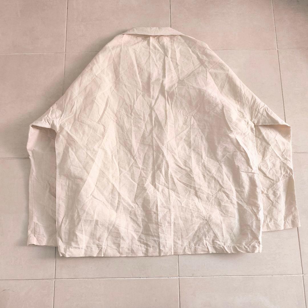 フランス​　 60s-70s フレンチヴィンテージ スモック シャツ　リネン