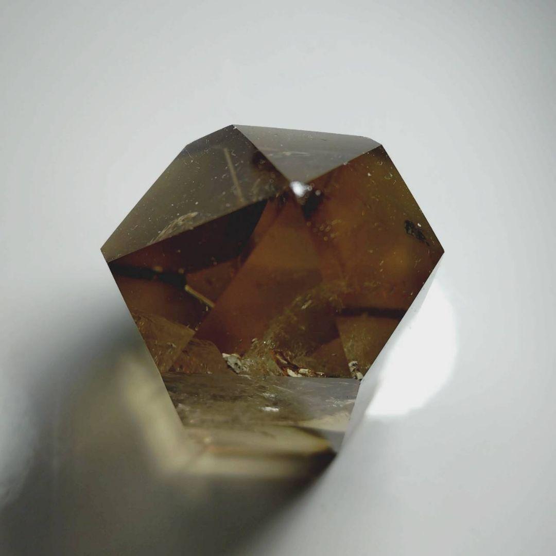 スモーキークォーツ ポリッシュ ポイント★コレクション★天然石 置物 六角柱