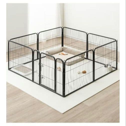 【新品•未使用】ペットサークル 高さ60cm ブラック