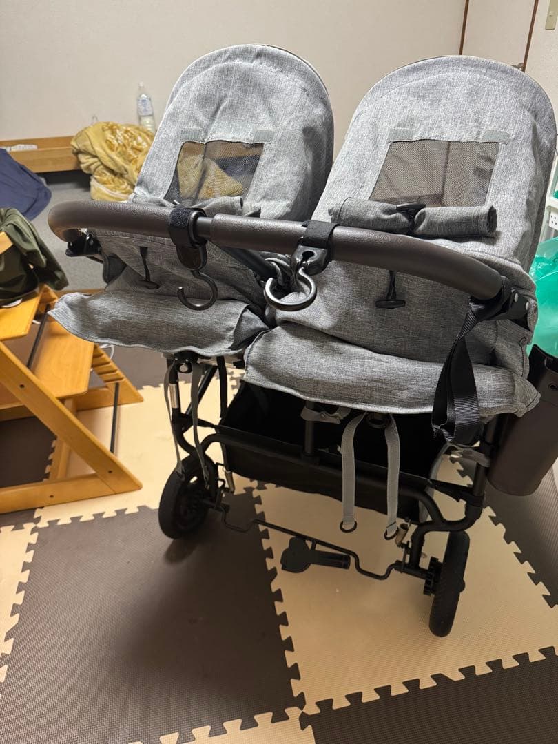 エアバギーココダブル　双子用ベビーカー　静岡県西部発 綺麗