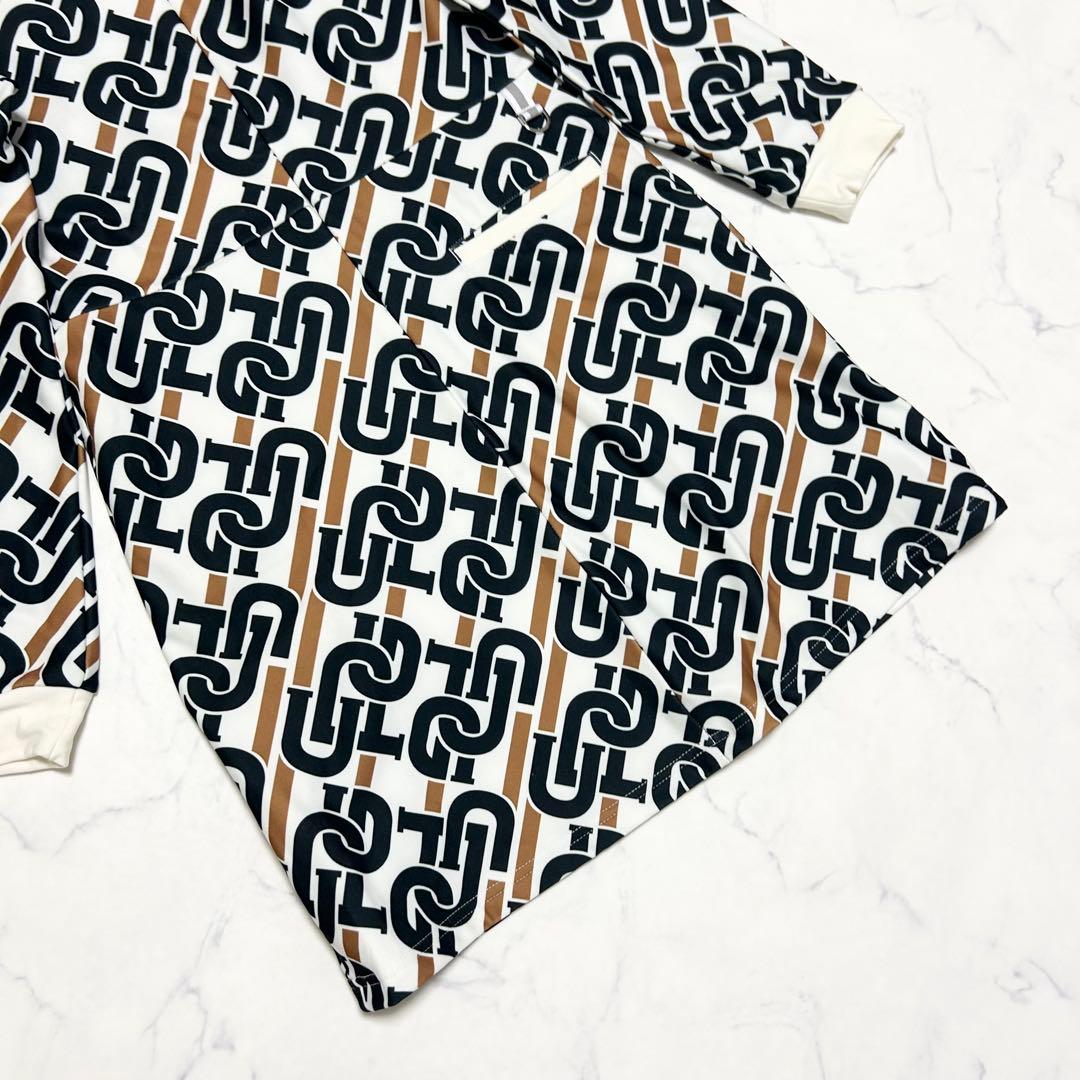 CPG GOLF チェーンロゴグラフィカルワンピース ゴルフ ホワイト×ブラック