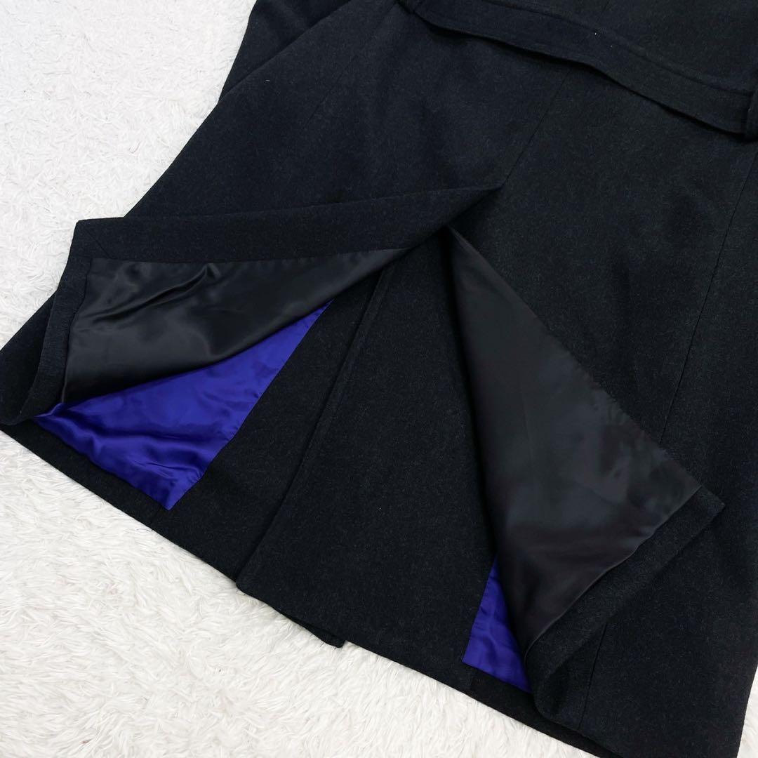 未使用級 Paul Smith ウール メルトン ダブル トレンチコート 黒