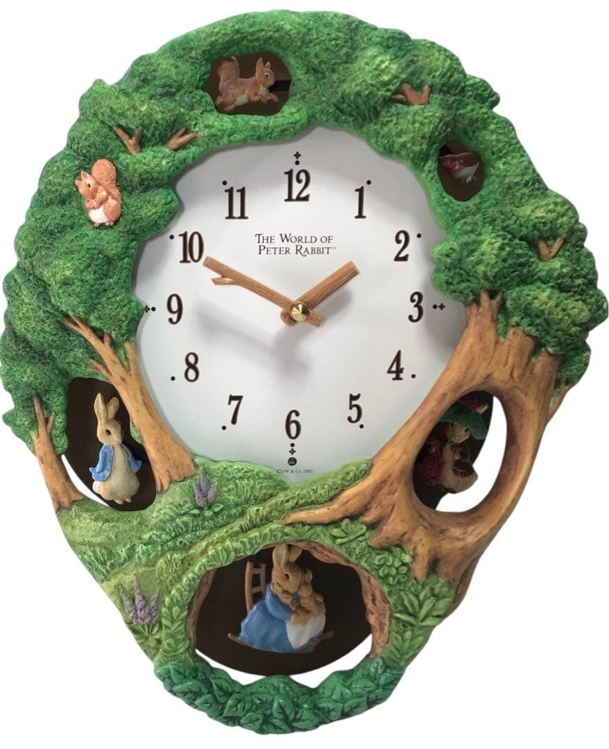 【希少・動作品!!】ピーターラビット メロディ掛時計 4MH776