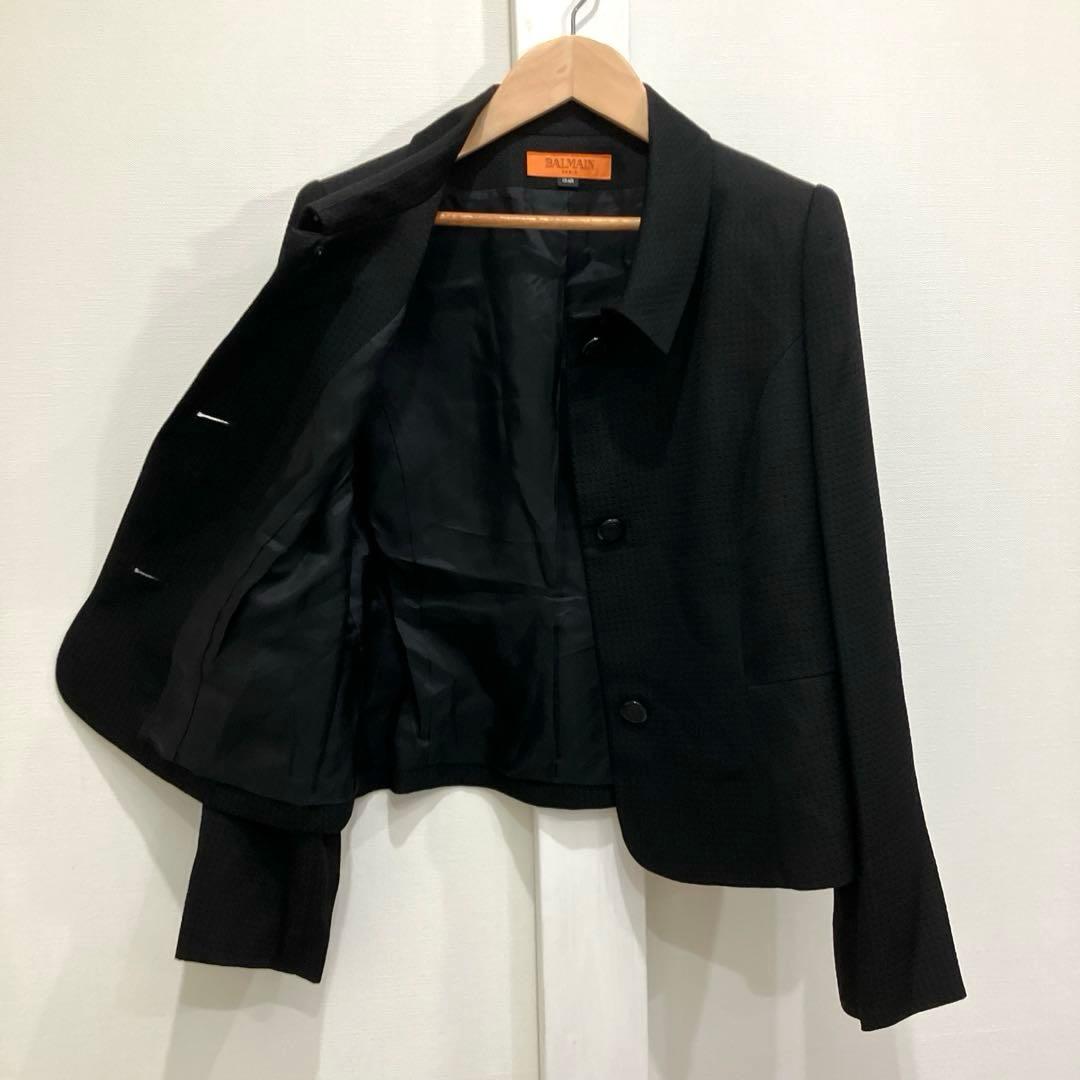 BALMAIN PARIS ブラック ジャケット フォーマル 冠婚葬祭 日本製