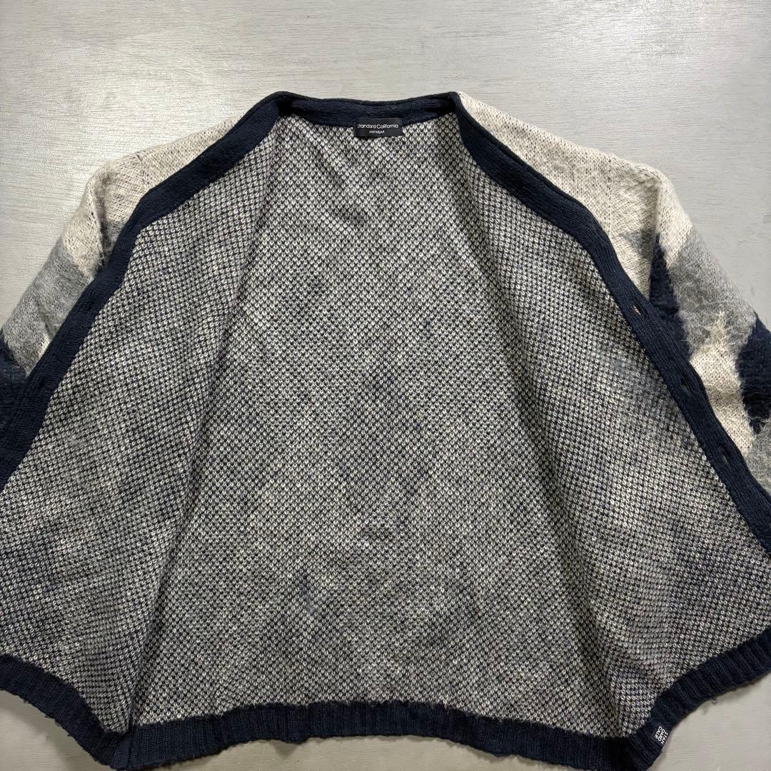 Standard California モヘヤカーディガン　アーガイル　M