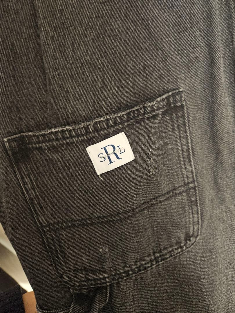 searoomlynn vintage looseオーバーオール M ブラック