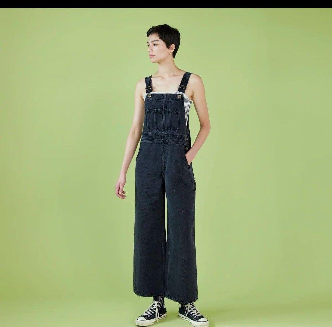 searoomlynn vintage looseオーバーオール M ブラック