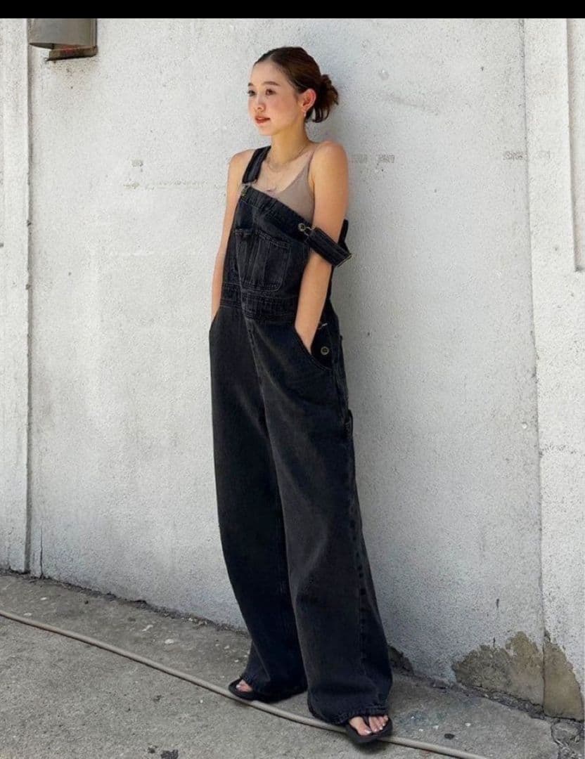 searoomlynn vintage looseオーバーオール M ブラック