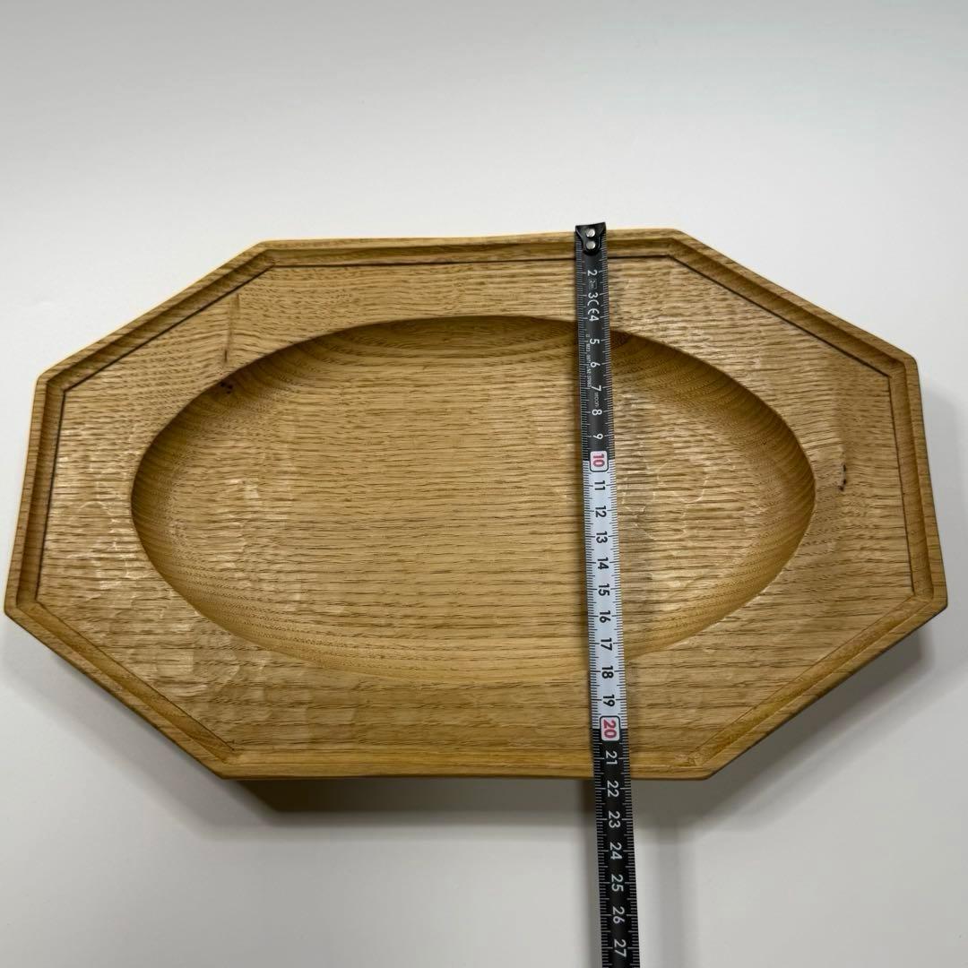 【ユタカ】木製オクトゴナル プレート34cm