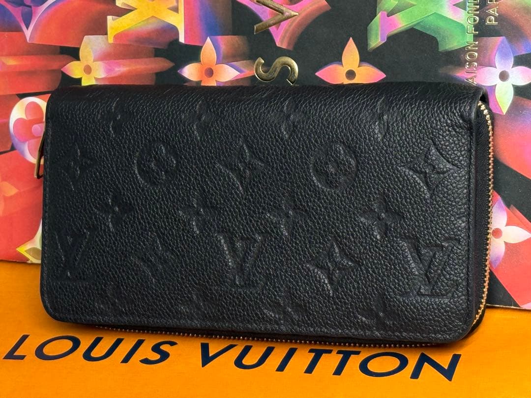 超極美品！ICチップ搭載 ルイヴィトン　アンプラント　ジッピーウォレット　黒