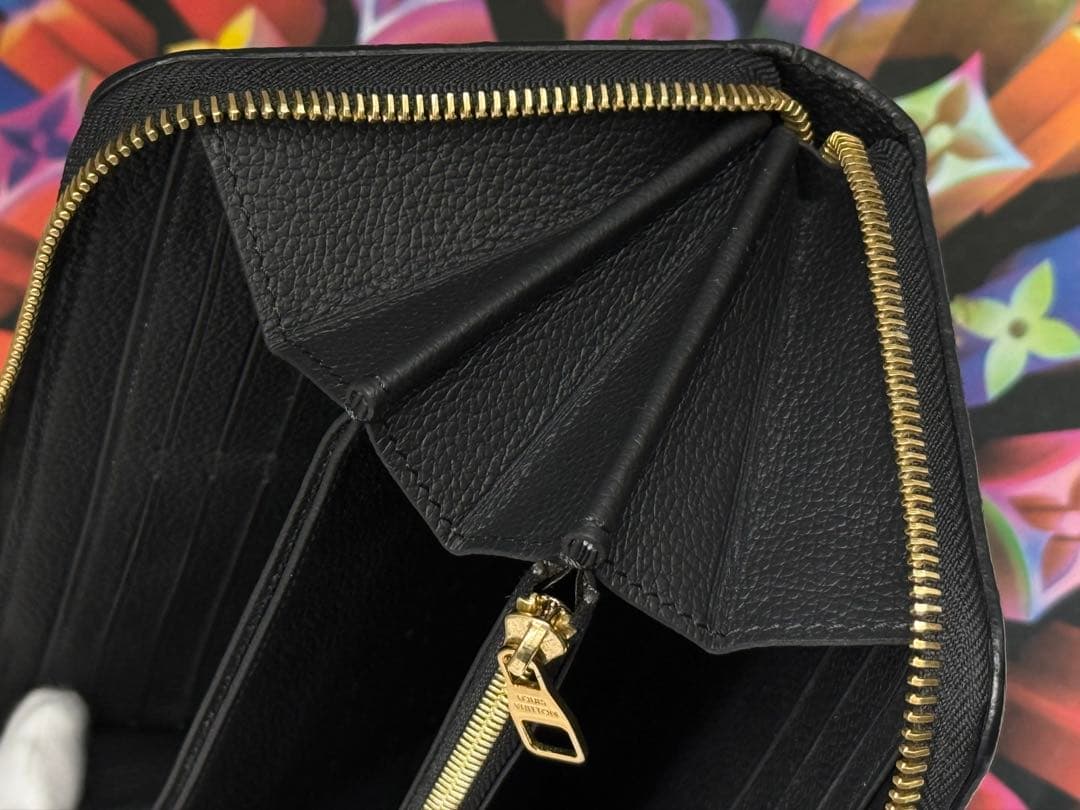 超極美品！ICチップ搭載 ルイヴィトン　アンプラント　ジッピーウォレット　黒