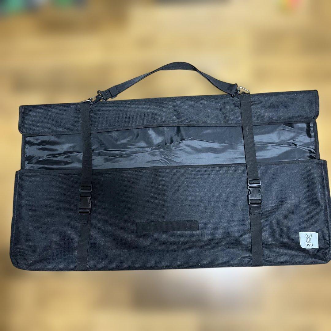 DOD アウトドアテーブル ブラック 収納バッグ付き(２セット)