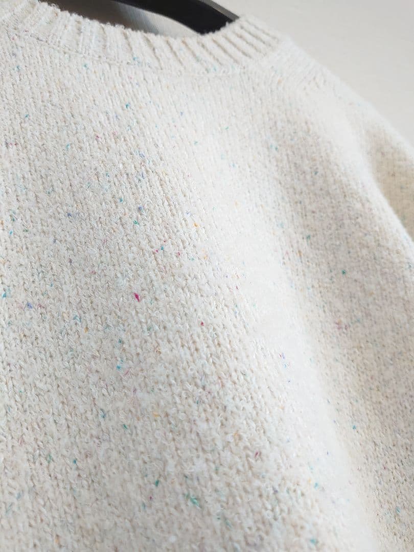 DRAWER ドゥロワー/2024SS ウールシルク　クルーネックニット