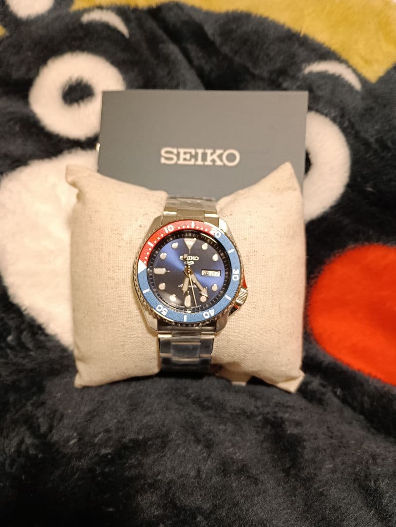 最終値下げ　SEIKO5 スポーツ　ペプシカラー　完全未使用品