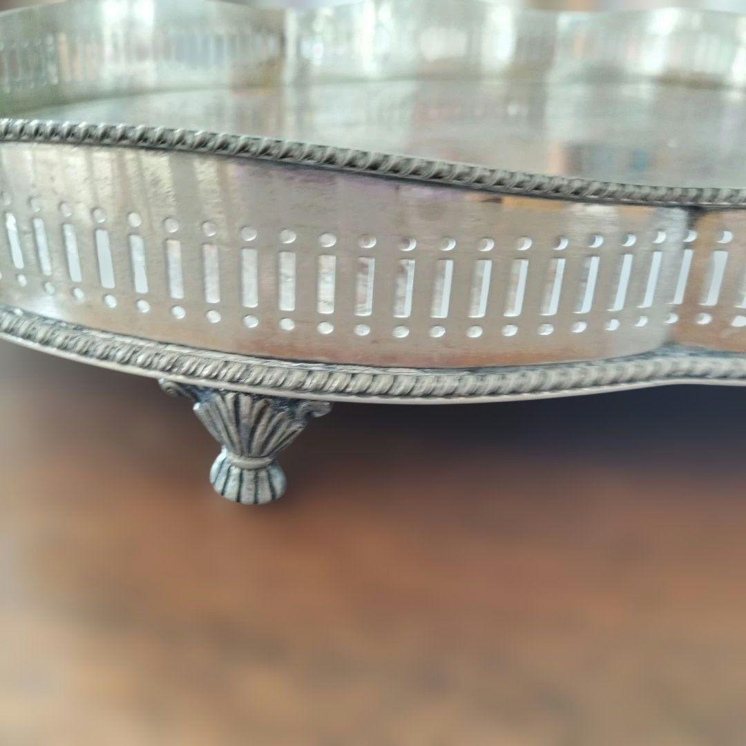 シルバー　オーバルプレート　イギリス