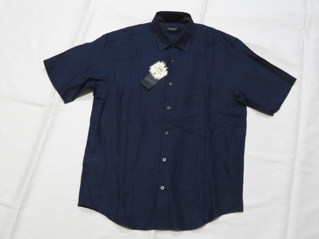 ブラックレーベル クレストブリッジ 半袖シャツ　Mサイズ　25,300円 紺系