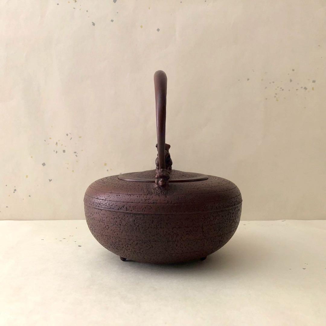 工房和秋/鉄急須 南部鉄器 金野和秋 焼型 伝統工芸品 茶道具 鉄瓶