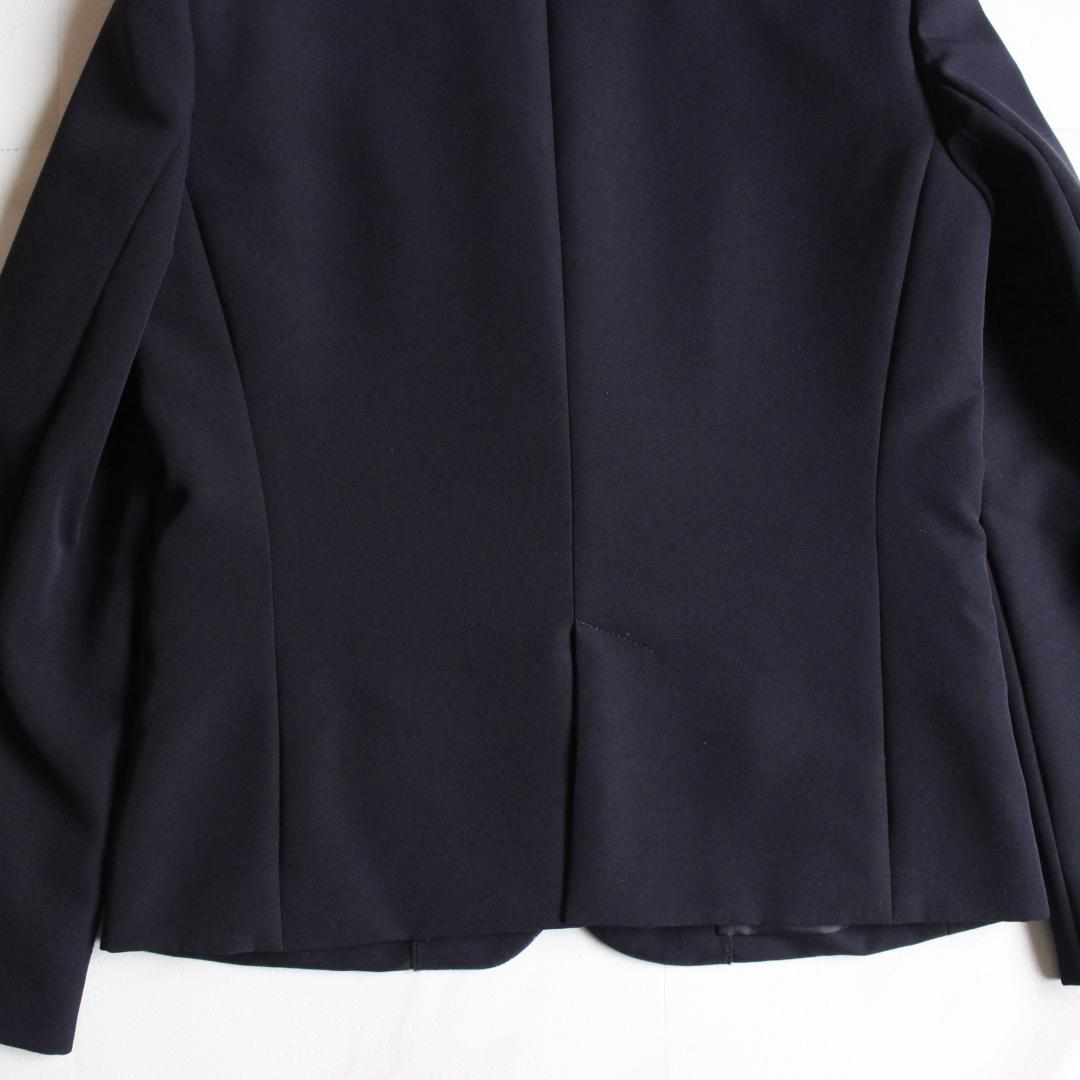 【美品】LEPSIM パンツスーツ セットアップ ノーカラー M ネイビー