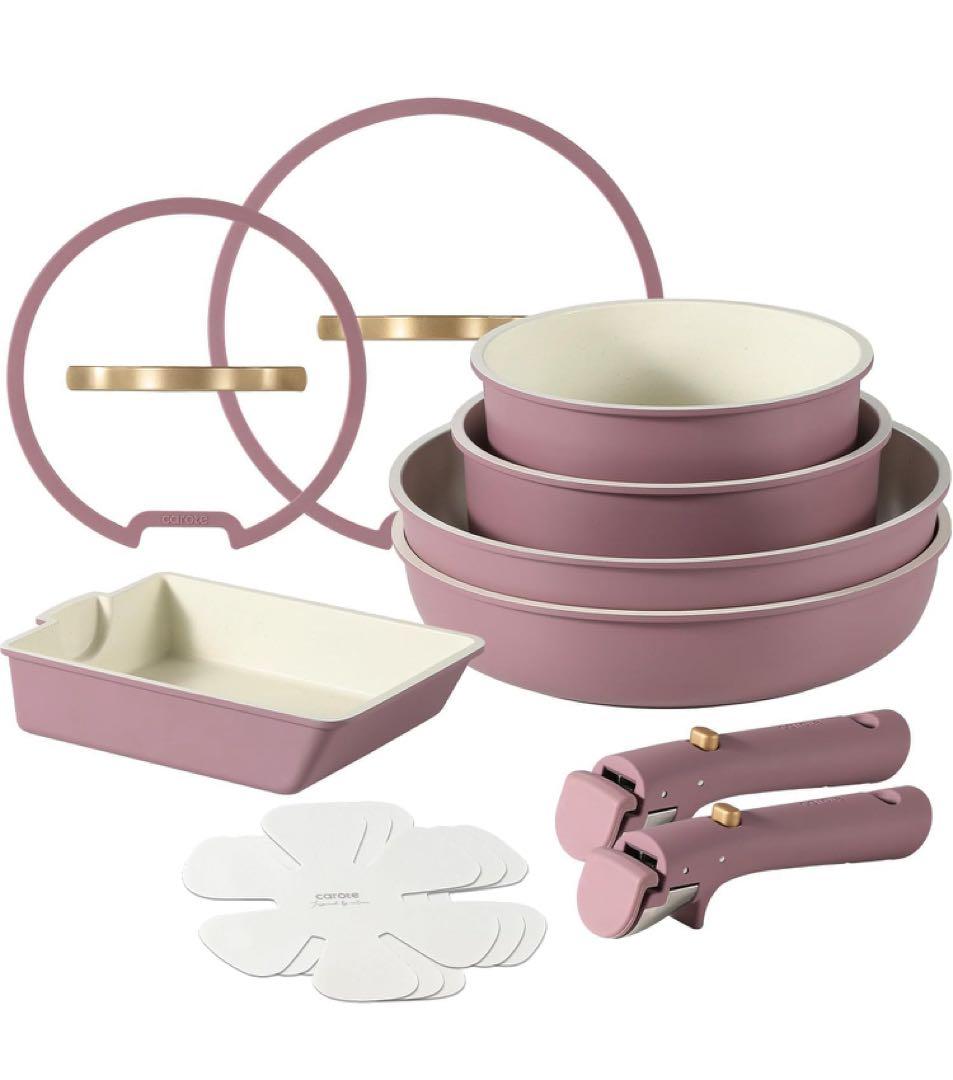 CAROTE カローテ フライパン セット12点 鍋セット IH ガス火対応