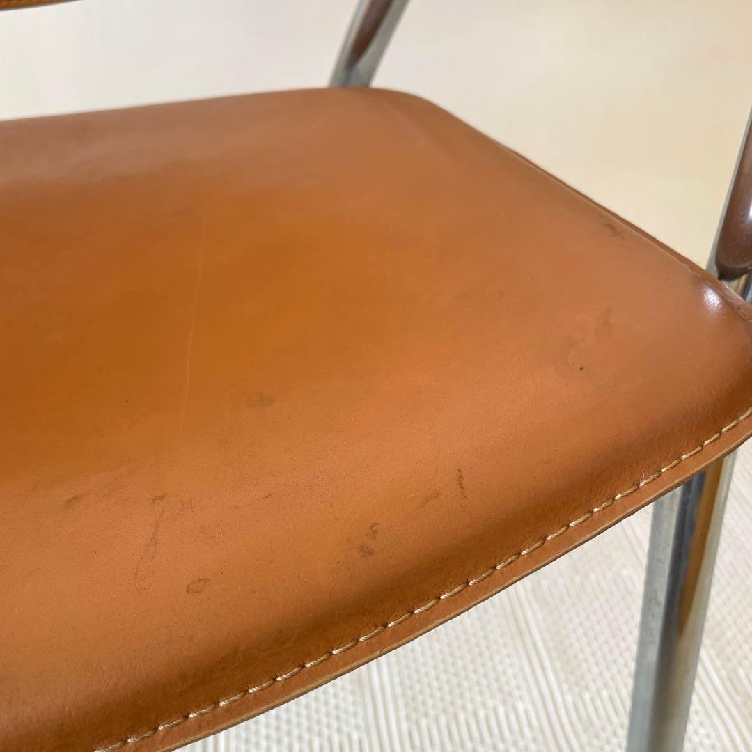 【最終セール】CALLIGARIS カリガリス レザー アーム ダイニングチェア