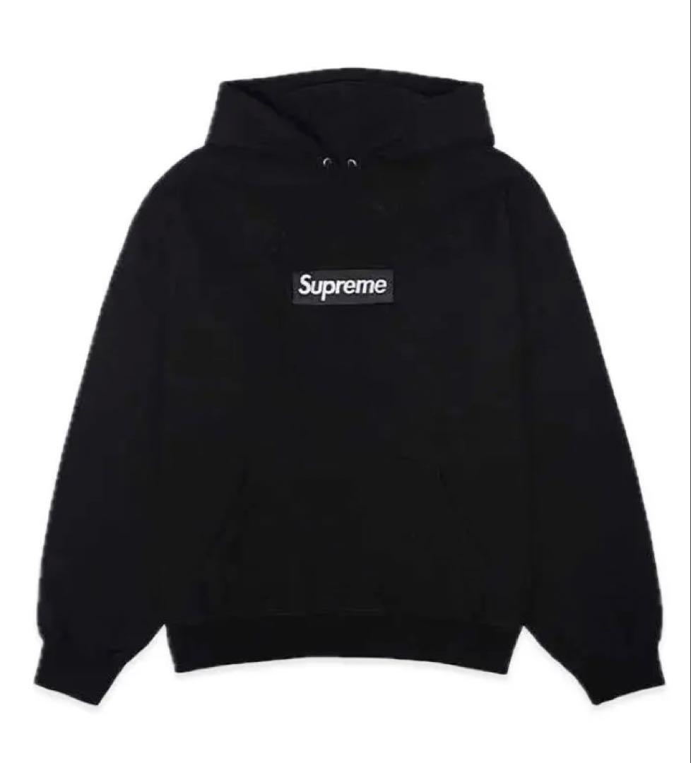 Supreme box logo hooded 黒　パーカー　ボックスロゴ