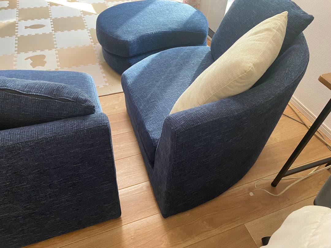 【セット販売】おしゃれカウチソファ　幅2300 ②【合計51000円】