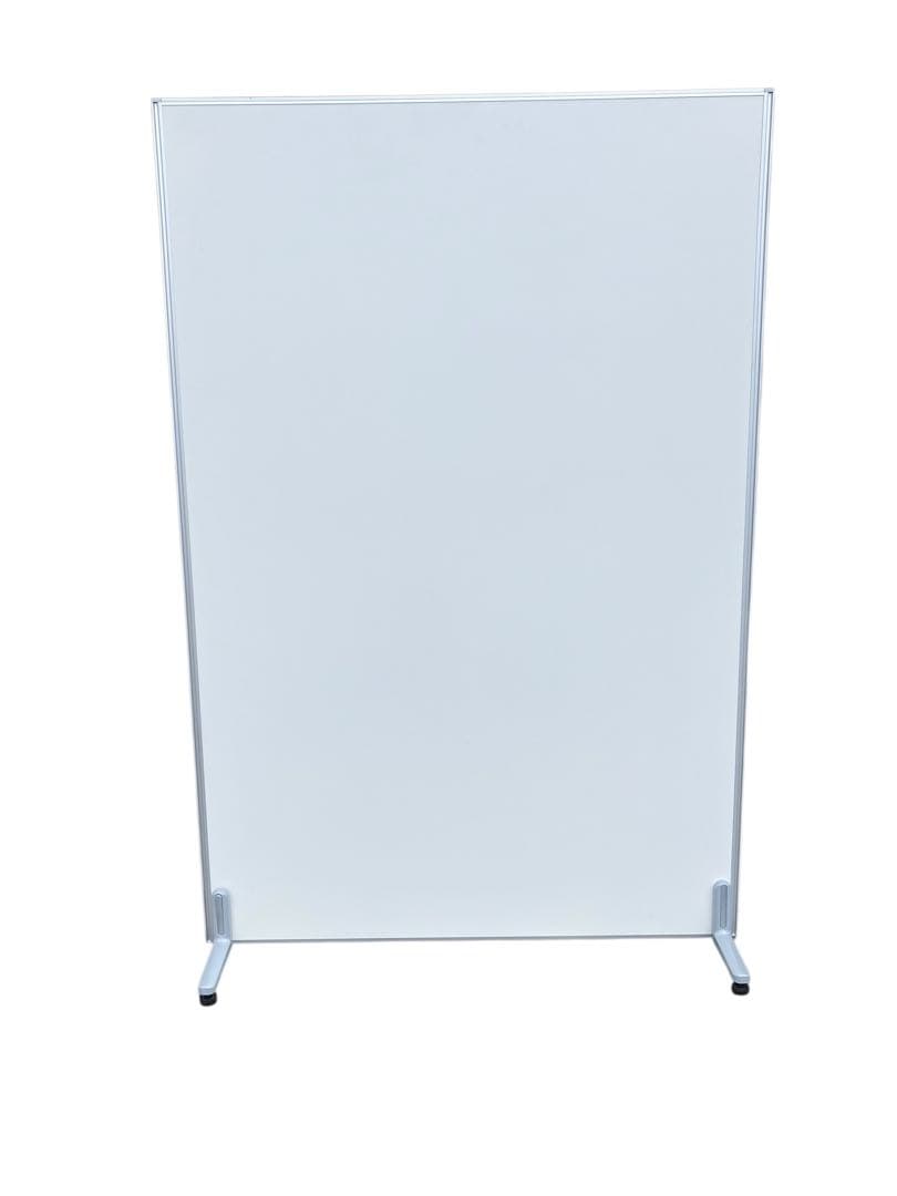 【美品】パーテーション ホワイト オフィス 衝立 間仕切り 目隠し 自立式 白