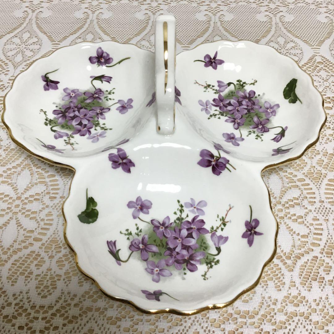 ハマースレイ　バイオレット　3パートディッシュ