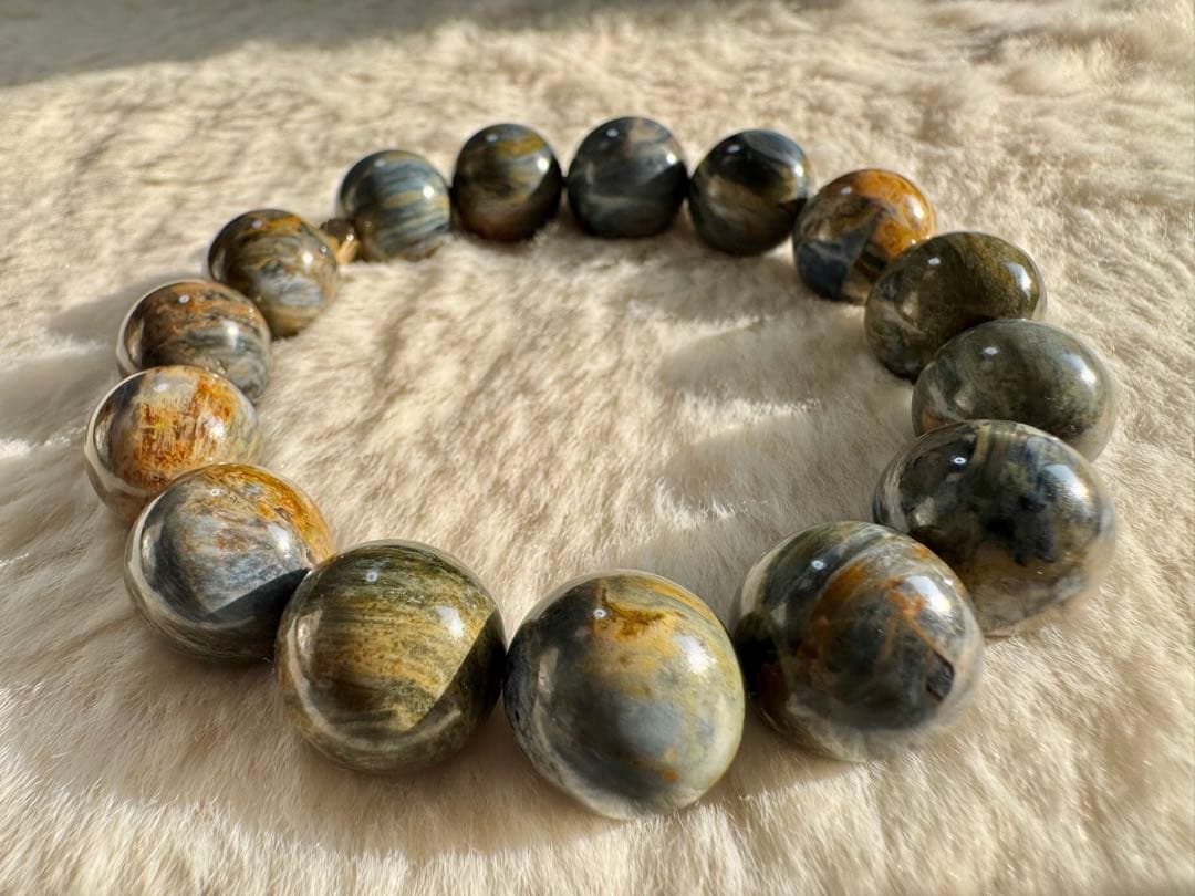 Cosmic Silence 希少•ピーターサイト ブレスレット パワーストーン