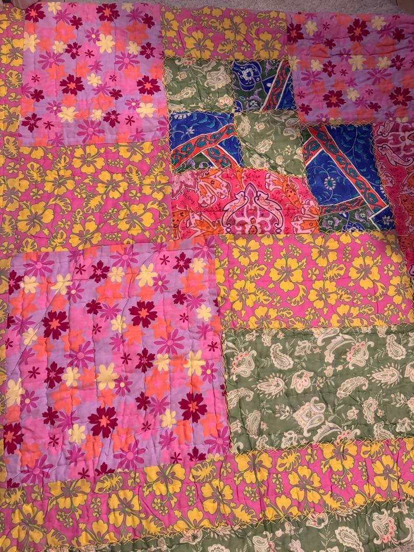 ハワイアンキルトベッドスプレッド　 ハワイ購入